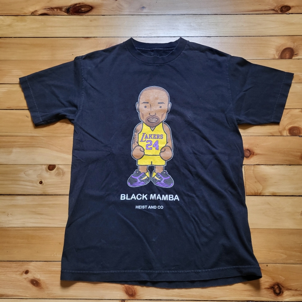 Heist & Co T Shirt‎ Kobe Bryant Mens Medium Black Graphic Cotton USA Basketball